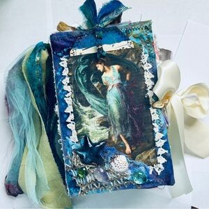 Handmade Junk Journal Marina Beach Theme Ocean Diary Journal